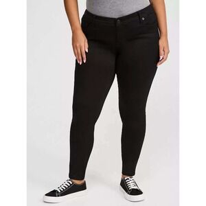 Torrid Luxe Skinny Jeans Black Sateen Stretch Women's Size 24XT